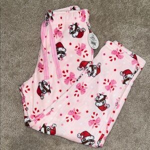 Santa Buc-ee Pink Fleece Pajama Pants